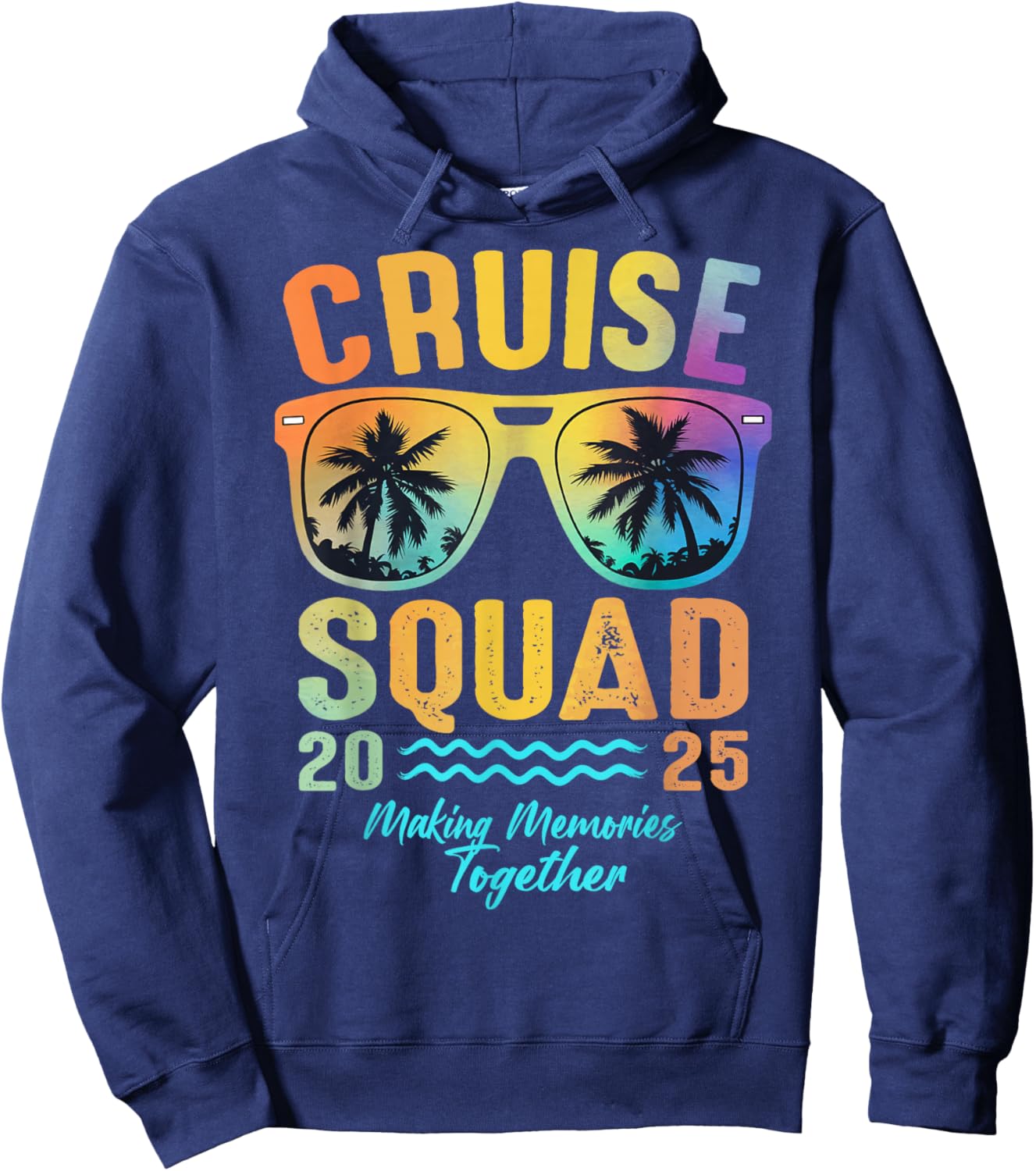 Cruise Squad 2025 Family Cruise Vacation Trip Group Matching Hoodie - Hoodie | Navy