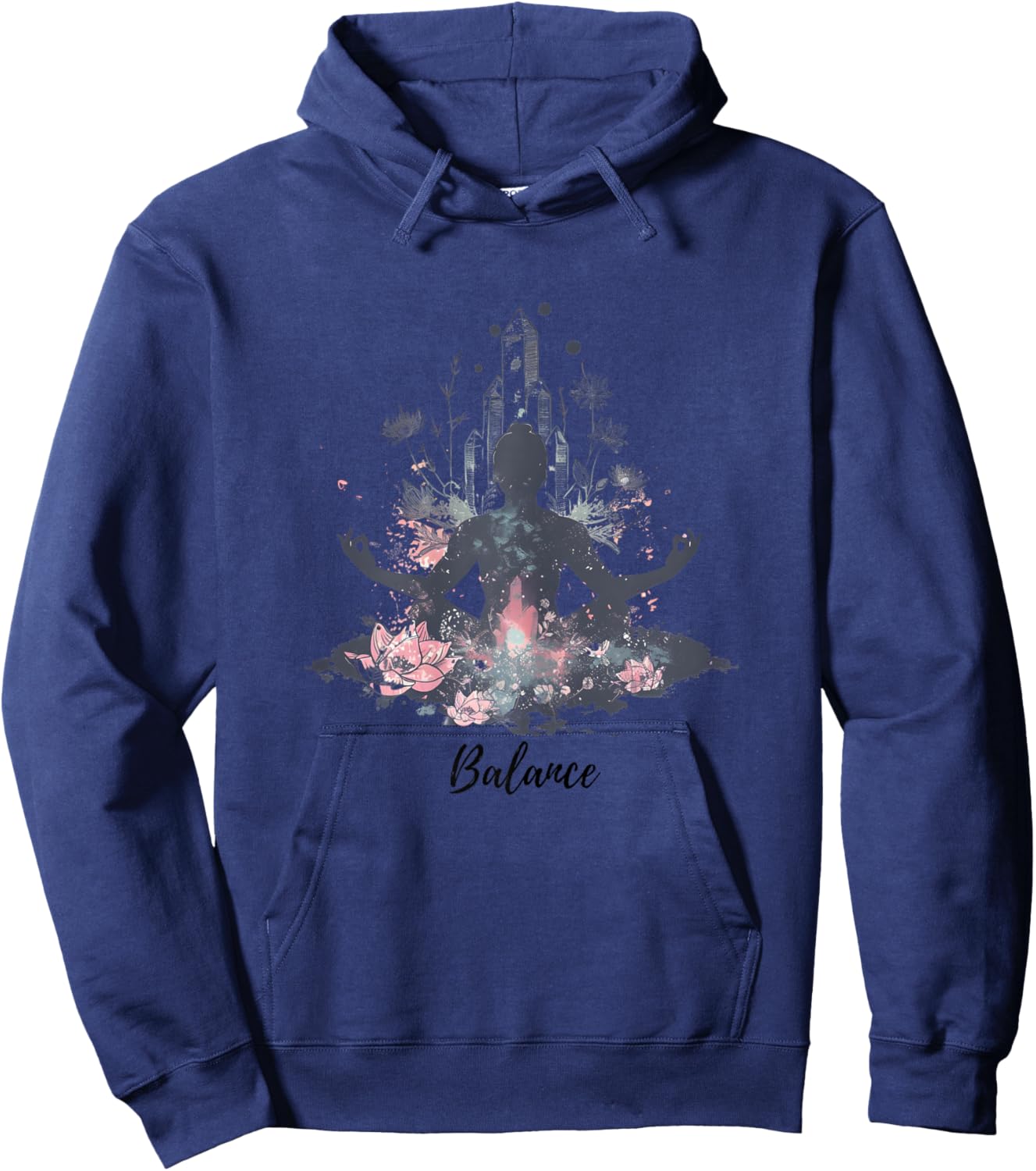 Embrace Your Inner Peace with Yoga & Meditation Inspired Hoodie - Hoodie | Navy