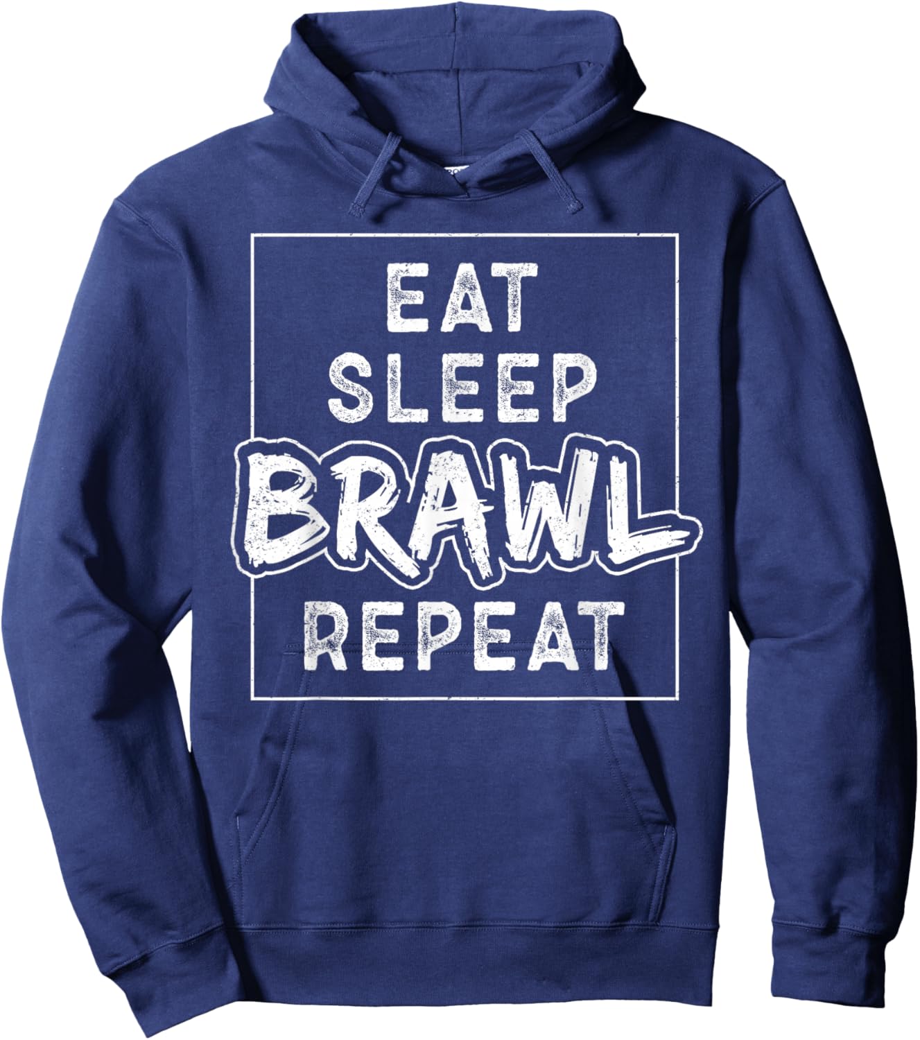 Eat Sleep Brawl Repeat Hoodie - Hoodie | Navy