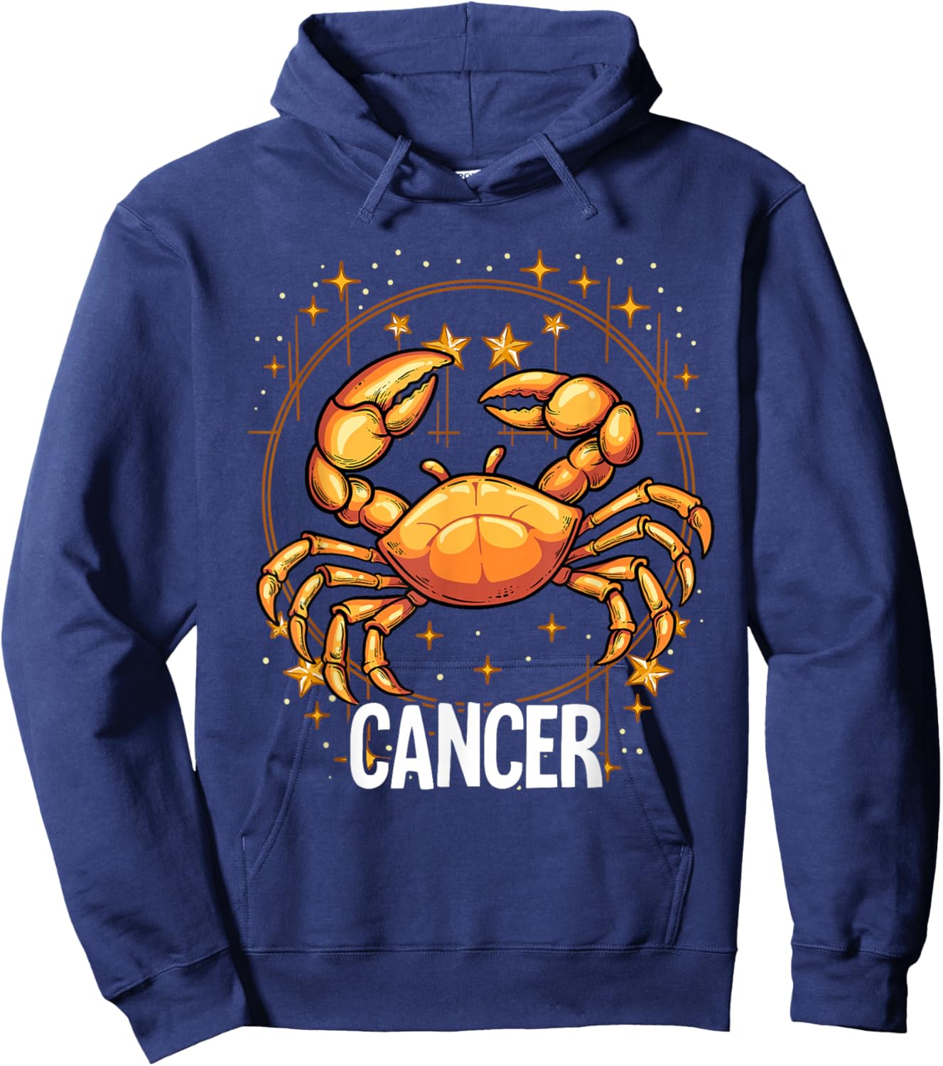 Cancer Zodiac Sign Hoodie - Hoodie | Navy