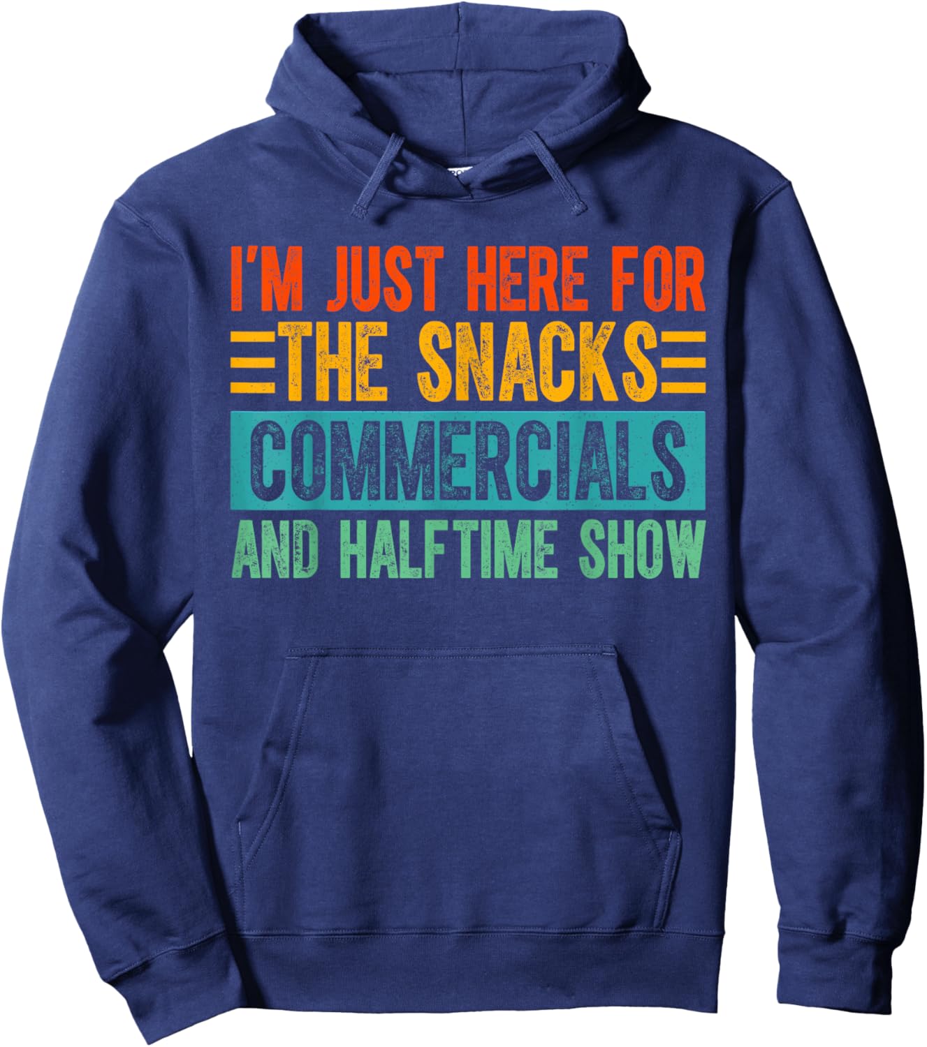 Just Here For The Snacks American Football Here for Snacks Hoodie - Hoodie | Navy