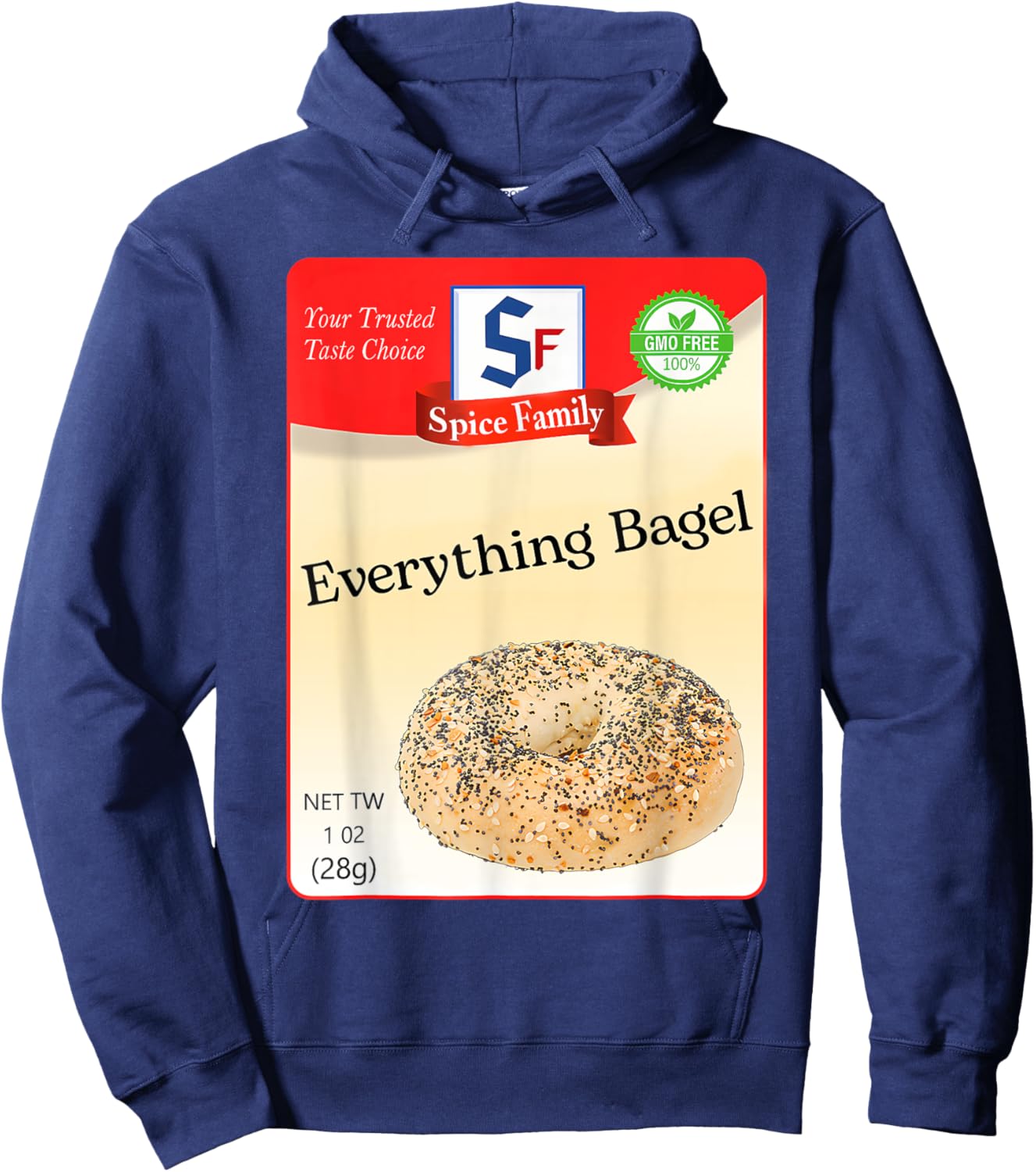 Everything Bagel Condiment Holiday Spice Group Costumes Hoodie - Hoodie | Navy