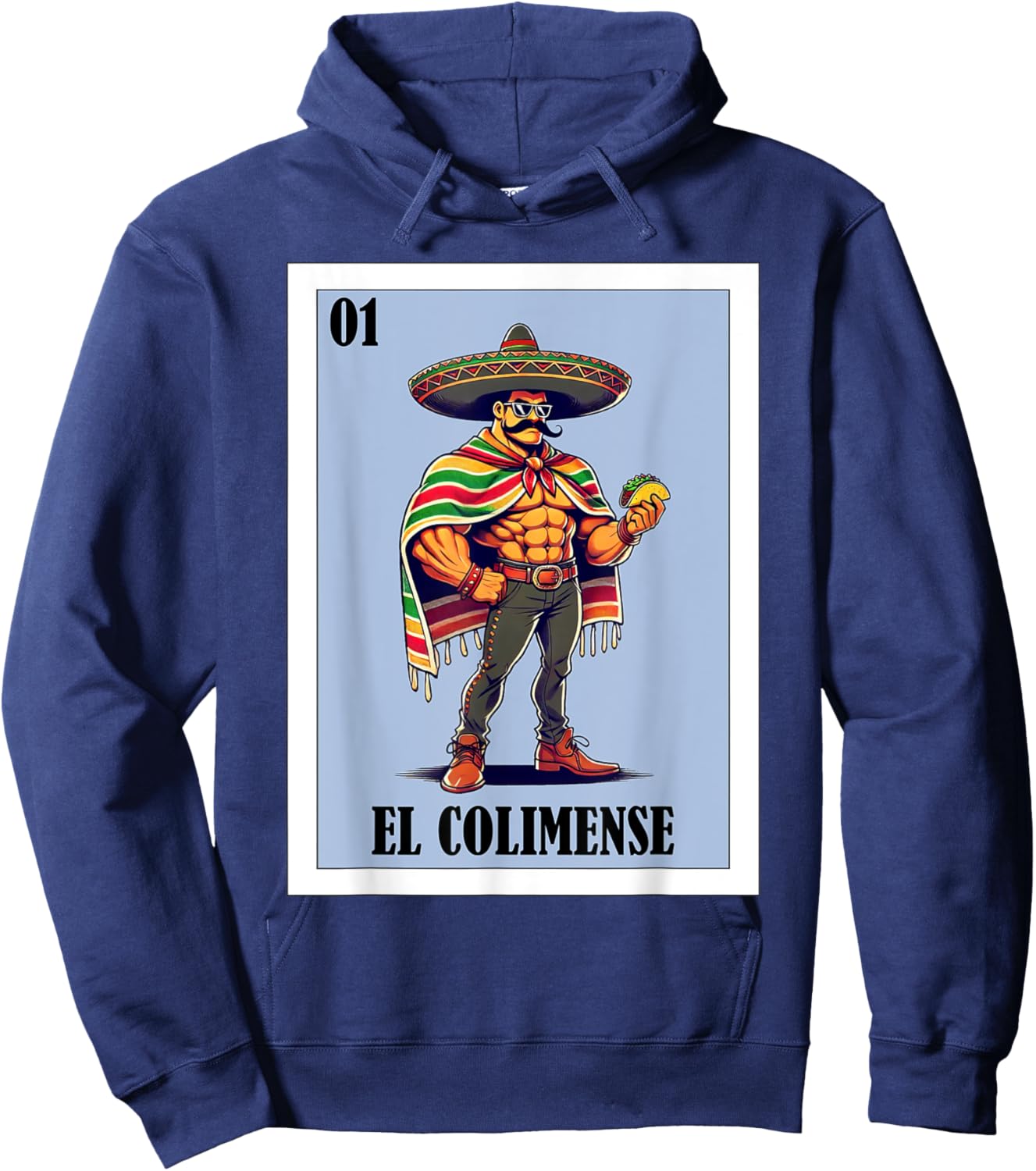 Funny Colima Mexican Design - El Colimense Hoodie - Hoodie | Navy