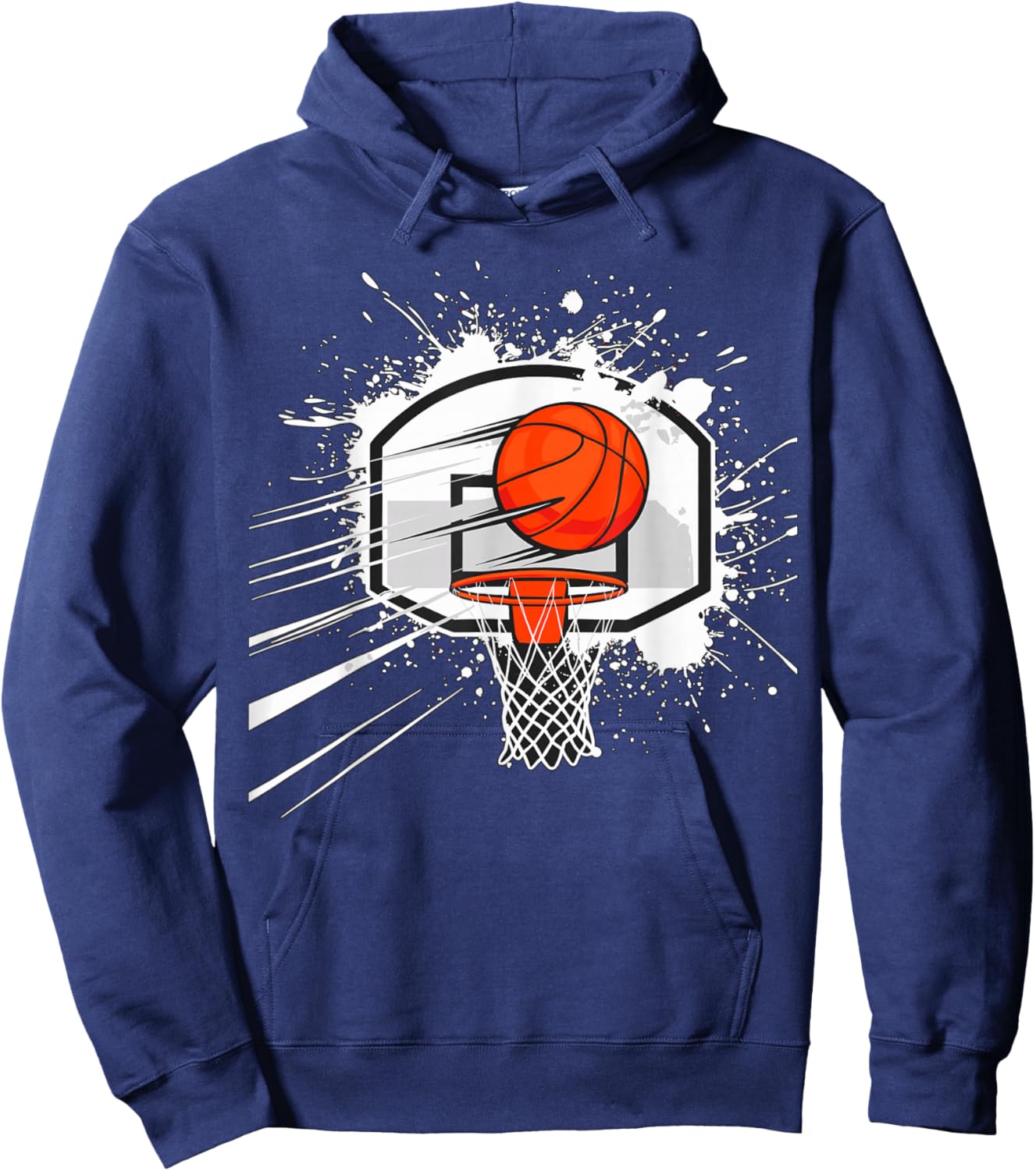 Basketball Hoop Hoodie - Hoodie | Navy