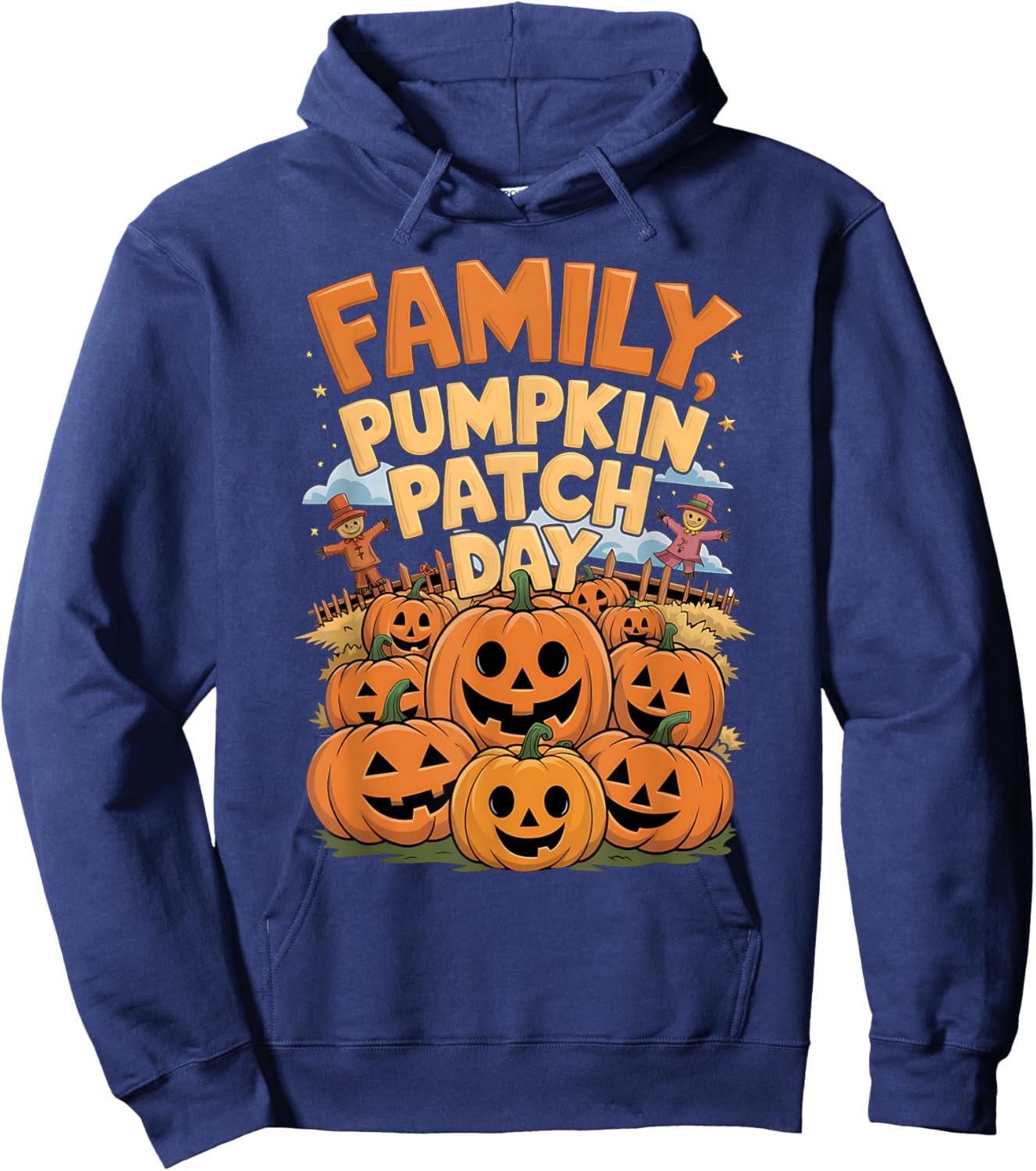 Matching Family Adventure Fun Family Pumpkin Patch Day Hoodie - Hoodie | Navy