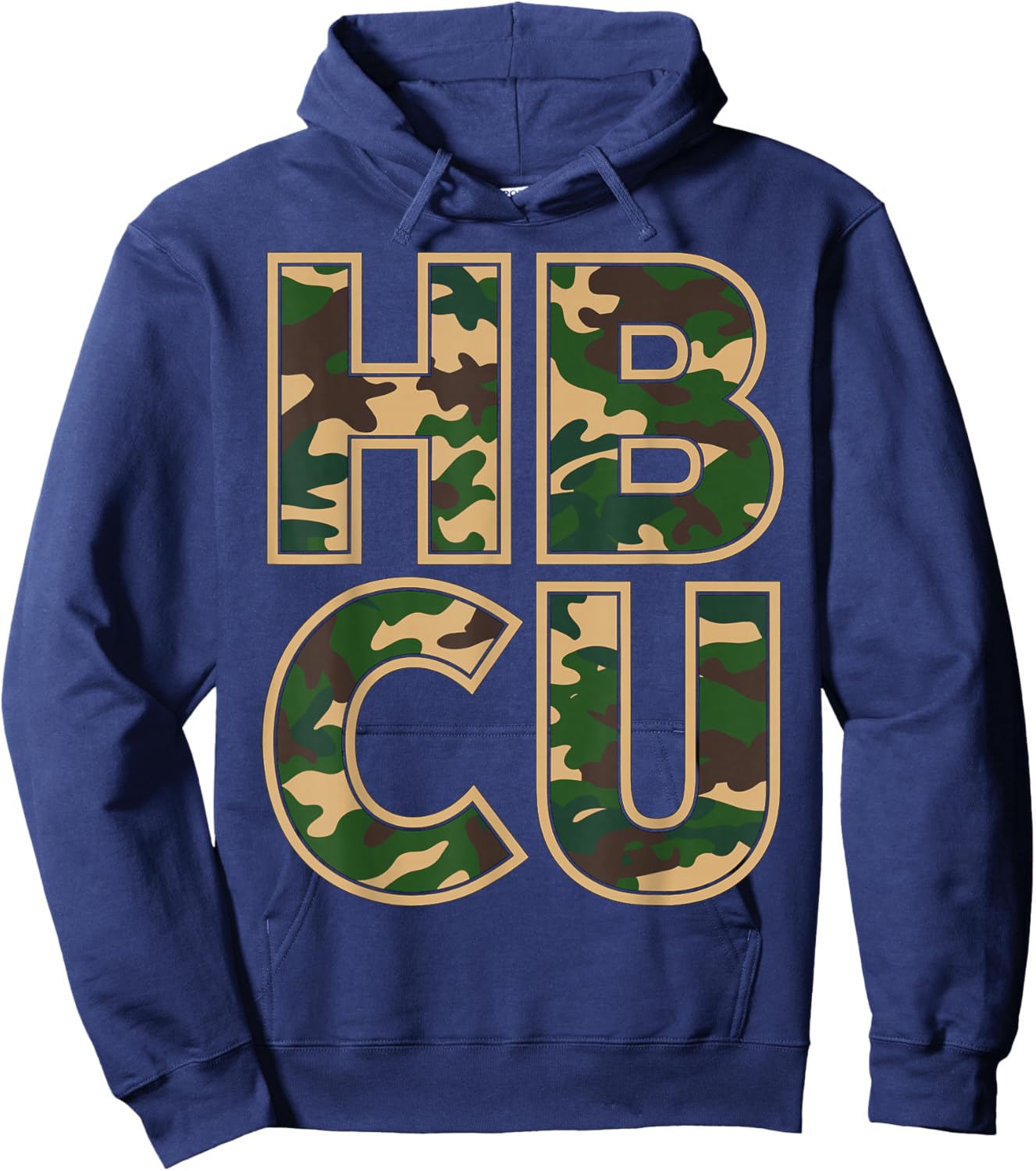 HBCU College Camouflage Hoodie - Hoodie | Navy