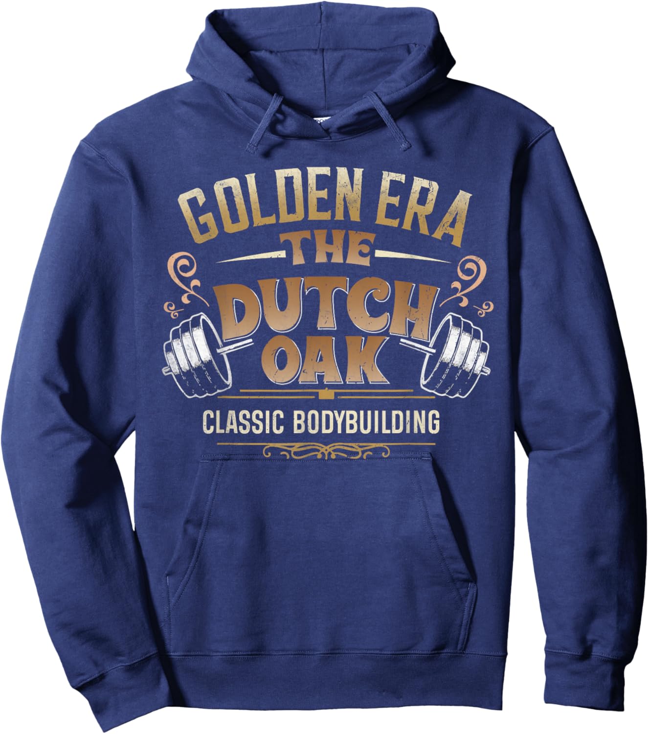 The Dutch Oak classic bodybuilding gym fitness body builder Hoodie - Hoodie | Navy