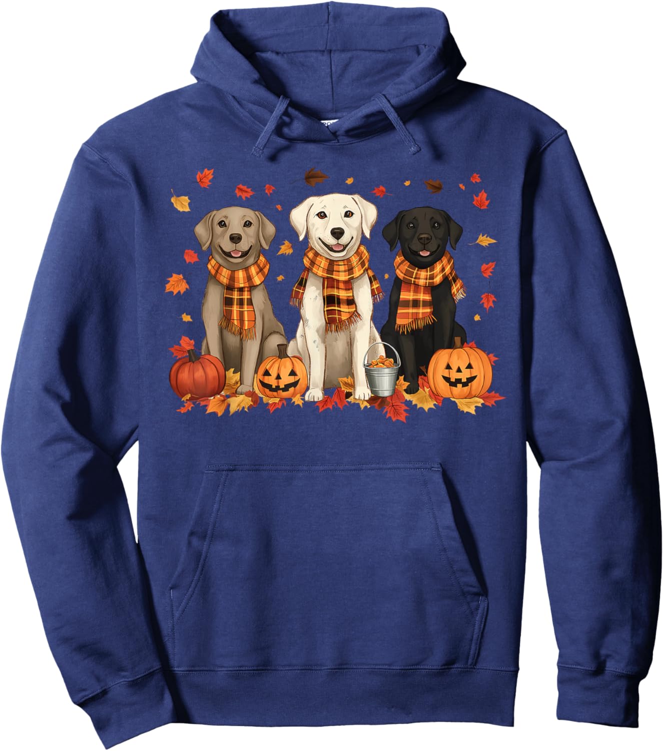 It's Fall Y'all Dog Lover Pumpkin Fall Autumn Thanksgiving Hoodie - Hoodie | Navy