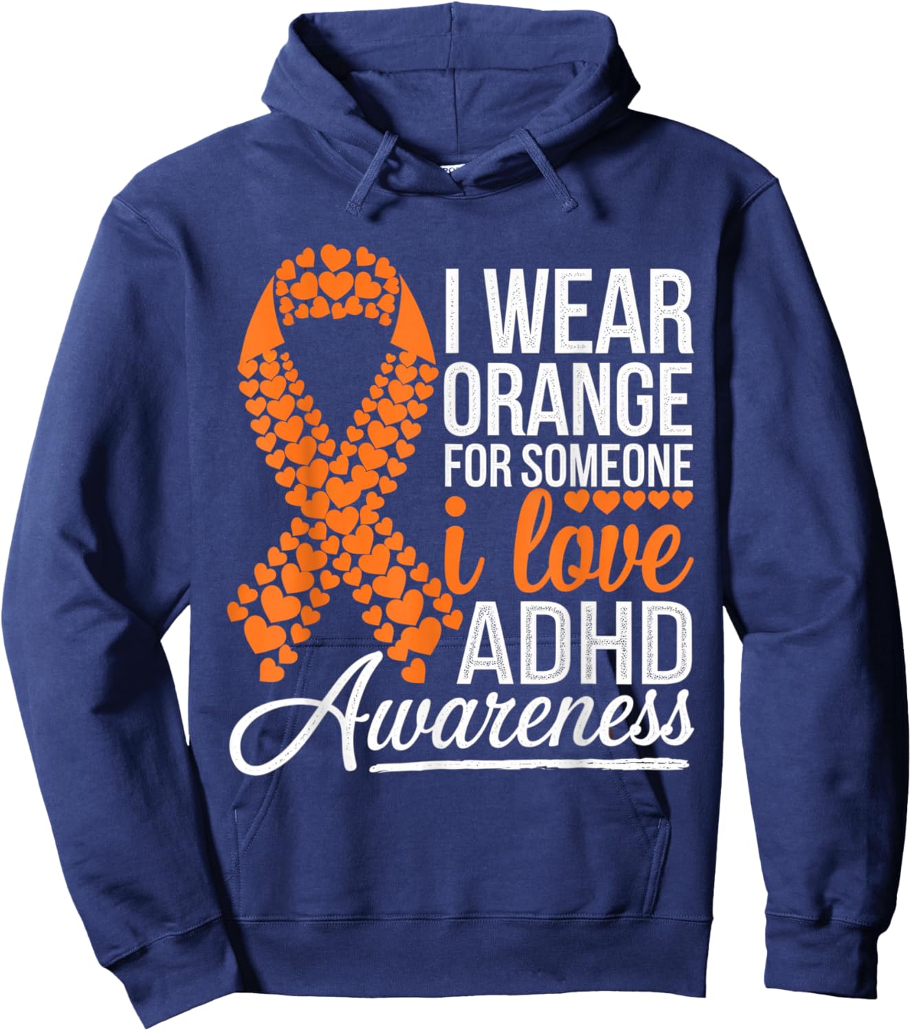 ADHD Awareness Month ADHD Embrace Neurodiversity Hoodie - Hoodie | Navy