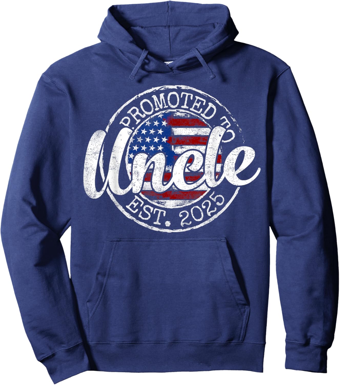 Promoted To Uncle Est 2025 Uncle To Be Gifts 1St Time Uncle Hoodie - Hoodie | Navy