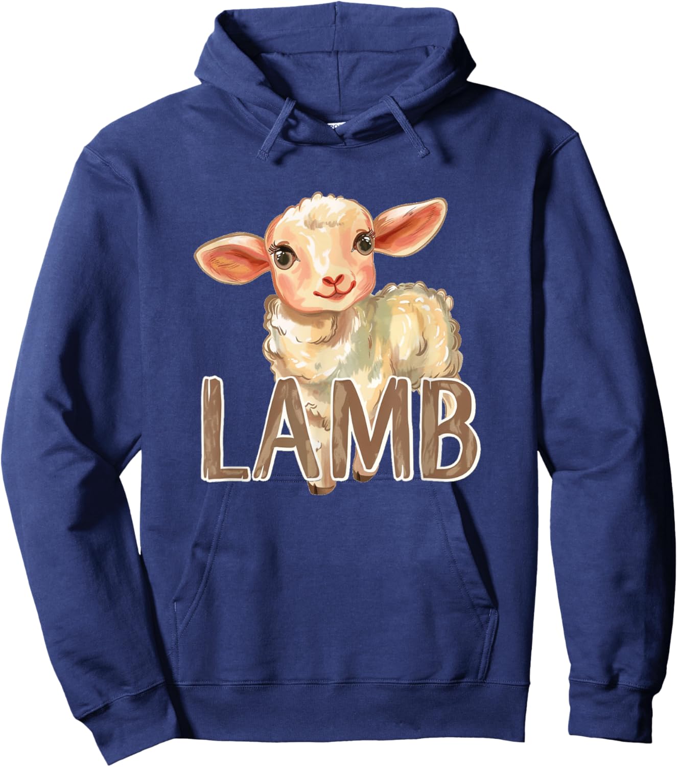 Cute Baby Lamb Face Outfit for Lambs and Sheep Lovers Hoodie - Hoodie | Navy