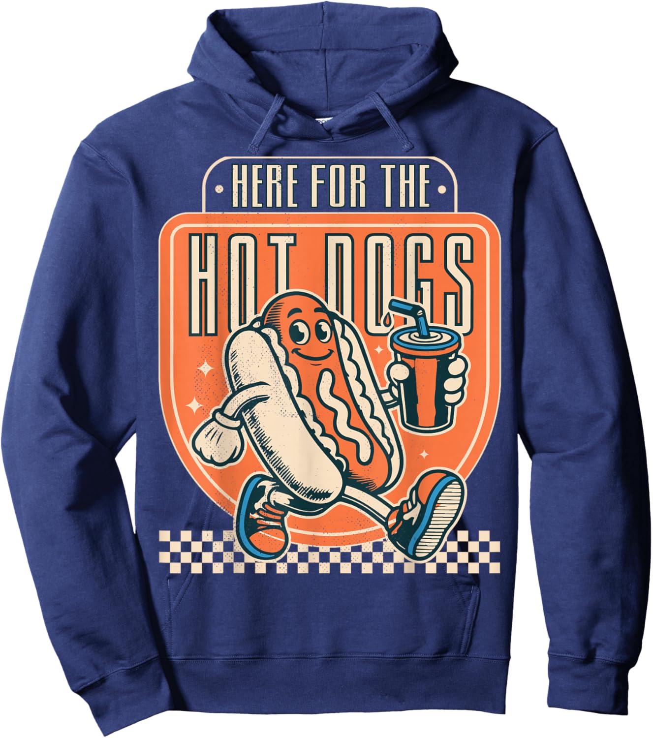 Here for The hot Dogs. Hoodie - Hoodie | Navy