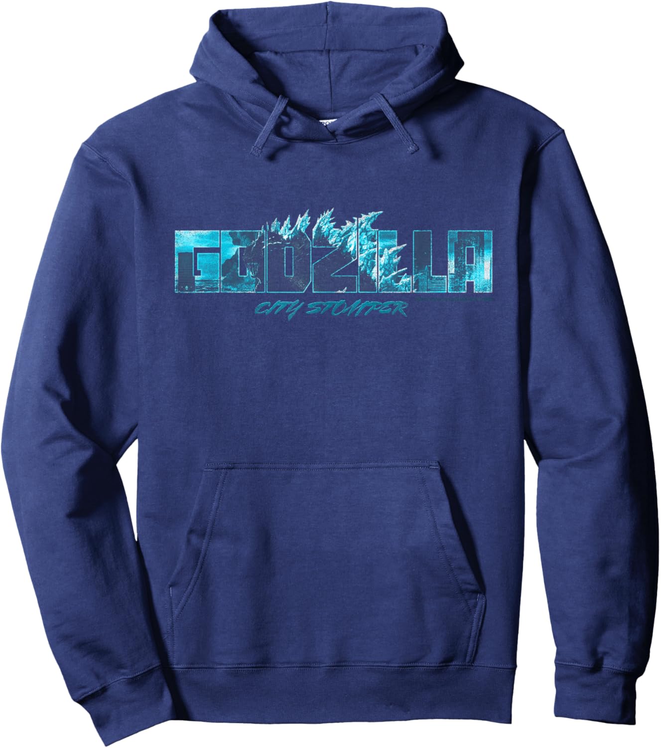 Godzilla x Kong Heavy Metal Godzilla City Stomper Hoodie - Hoodie | Navy
