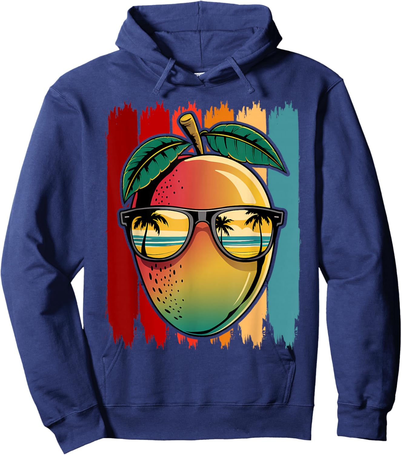 Funny Mango With Sunglasses Apparel Mangoes Lover Hoodie - Hoodie | Navy