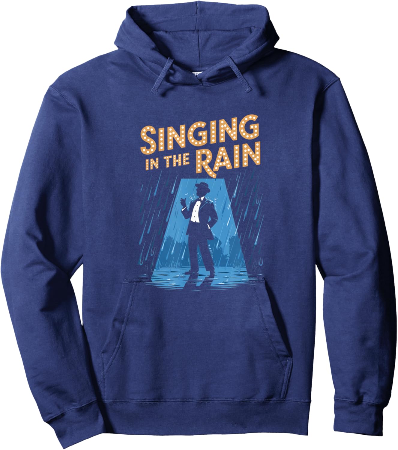 Singing in the Rain Retro Musical Theatre Tap Dance Broadway Hoodie - Hoodie | Navy