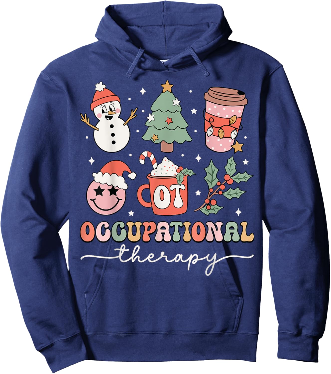 Occupational Therapy Therapist OTA OT Assistant Christmas Hoodie - Hoodie | Navy