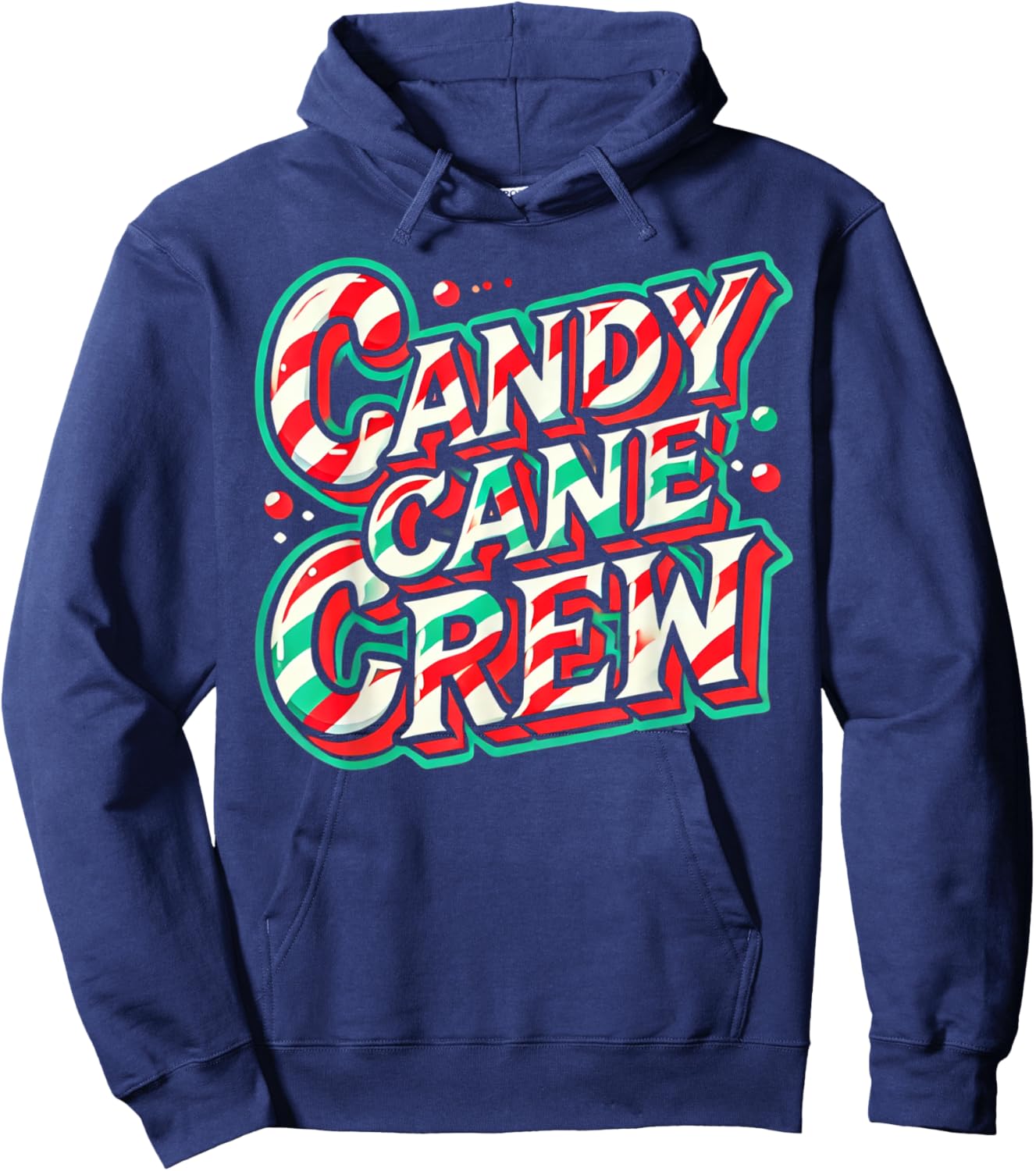 Candy Cane Crew Candy Love christmas Sweet Hoodie - Hoodie | Navy