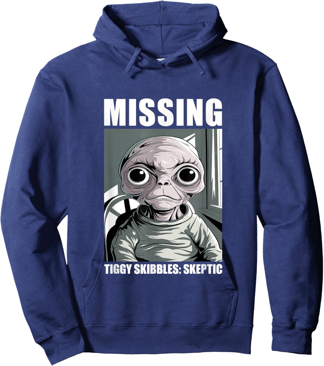 Tiggy Skibbles Missing Alien Skeptic Fan Art Hoodie - Hoodie | Navy