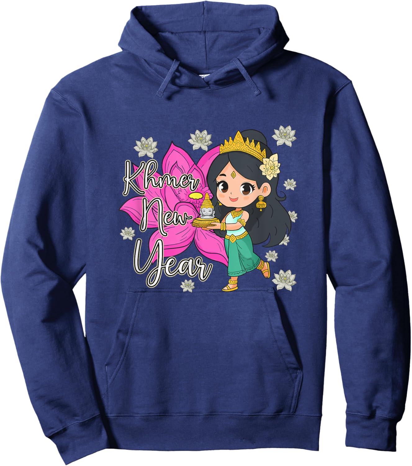 Cambodia Cambodian Happy Khmer New Year Hoodie - Hoodie | Navy