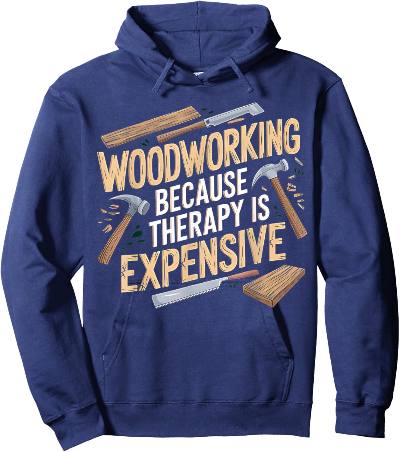 Men Woodworker Carpenter Funny Woodworking Hoodie - Hoodie | Navy
