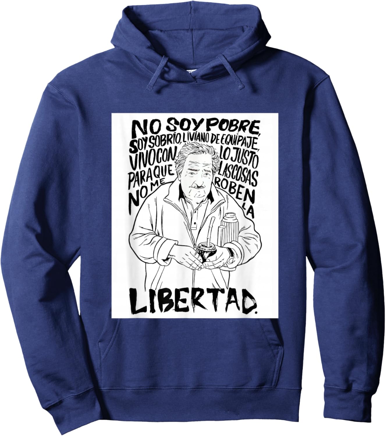 Pepe Mujica libertad Hoodie - Hoodie | Navy