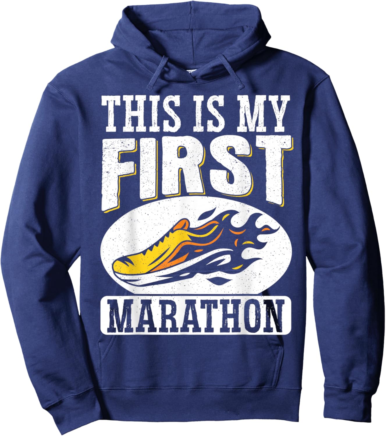 This Is My First Marathon Hoodie - Hoodie | Navy