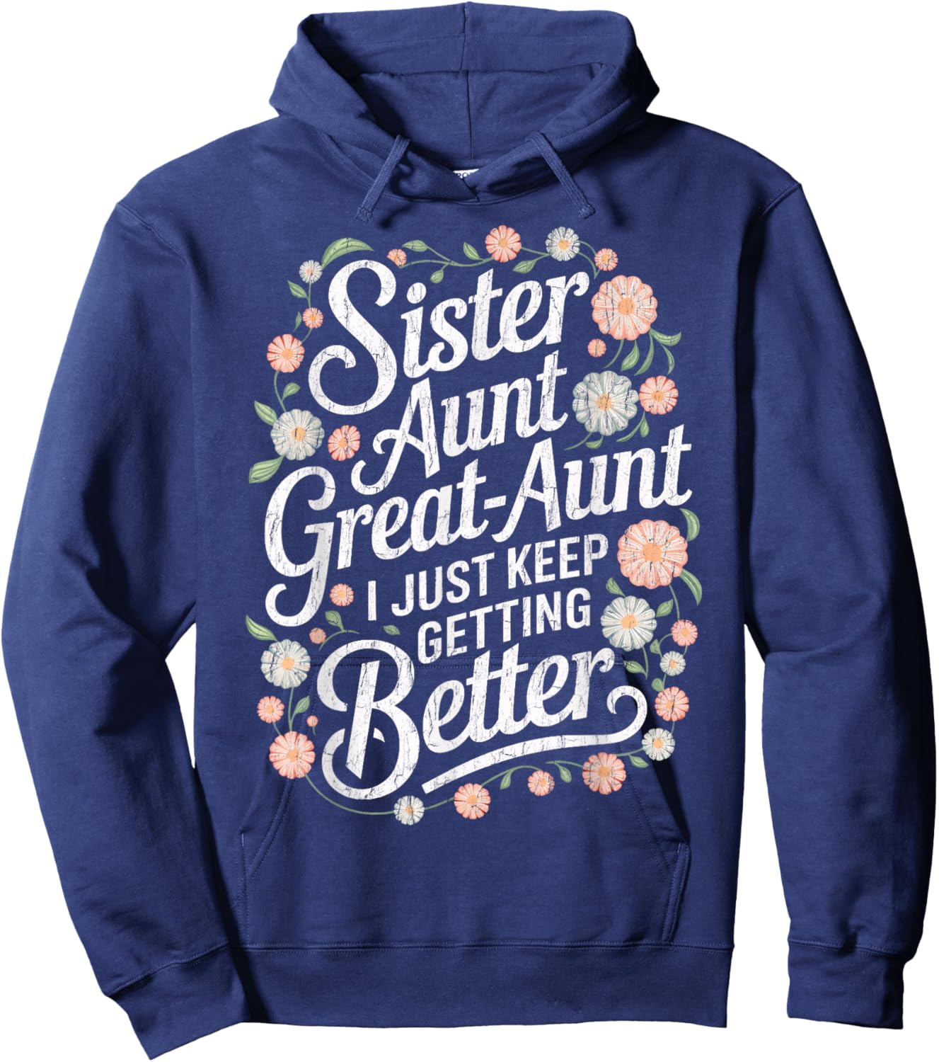 Cute Sister Aunt Great Aunt Soon To Be Great Aunt To Be Hoodie - Hoodie | Navy