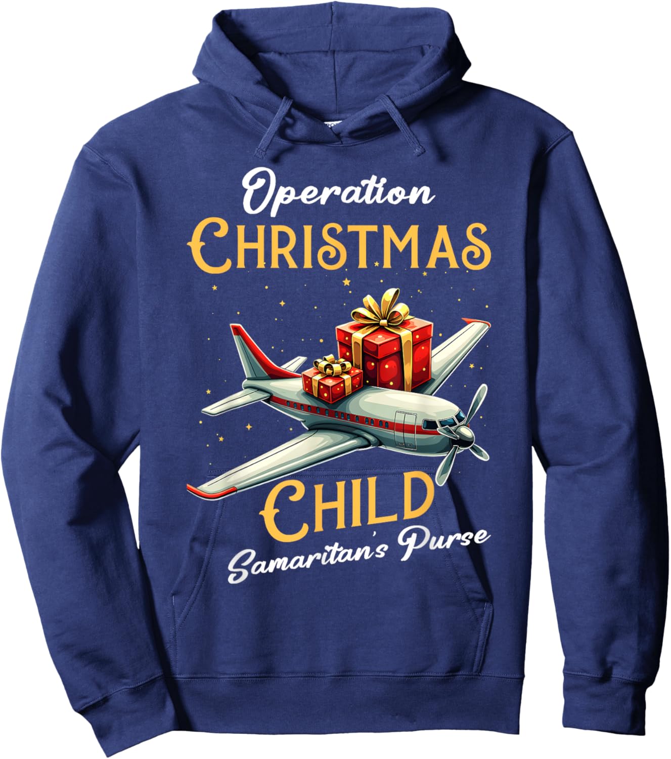 Funny Operation Christmas Child Funny Family Matching Xmas Hoodie - Hoodie | Navy