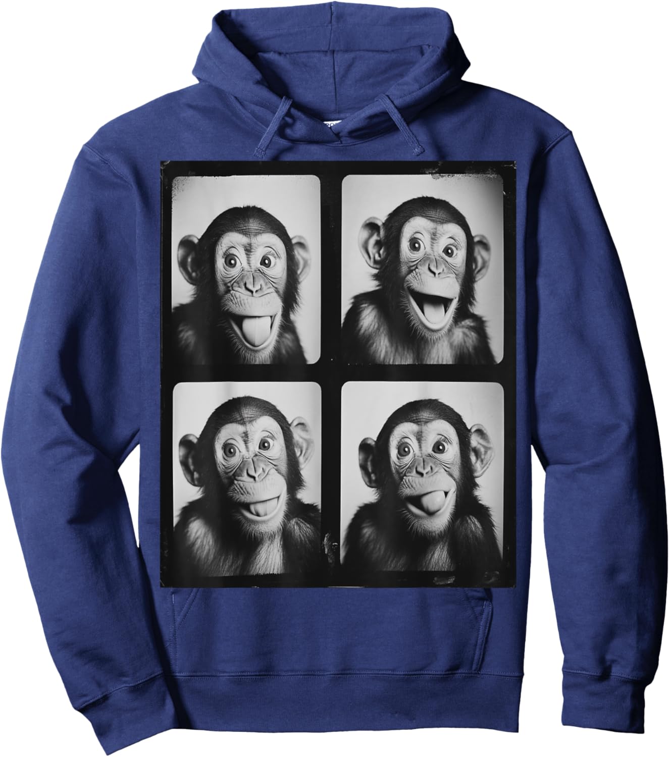Funny Chimp Baby Chimpanzee Monkey Face Hoodie - Hoodie | Navy