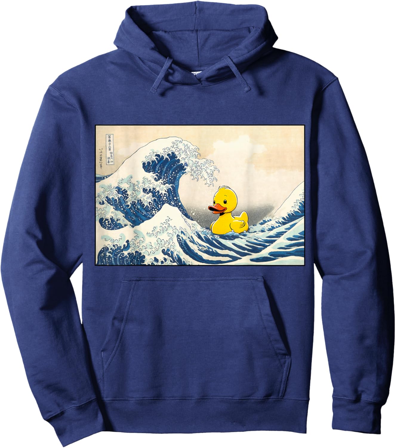 Rubber Duck Great Wave Cute Ducky Duckie Men Women Kids Hoodie - Hoodie | Navy