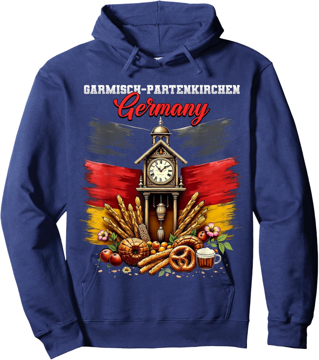 Garmisch-Partenkirchen Germany Vacation Travel Souvenir Hoodie - Hoodie | Navy