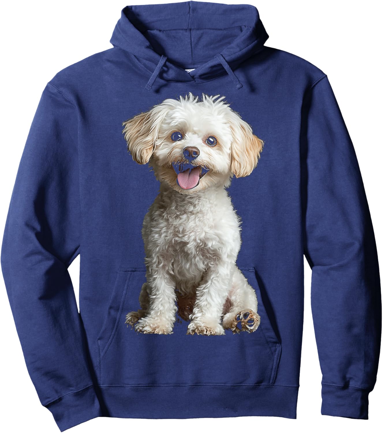 Maltipoo Dog Motif Pet Artwork Maltipoo Hoodie - Hoodie | Navy