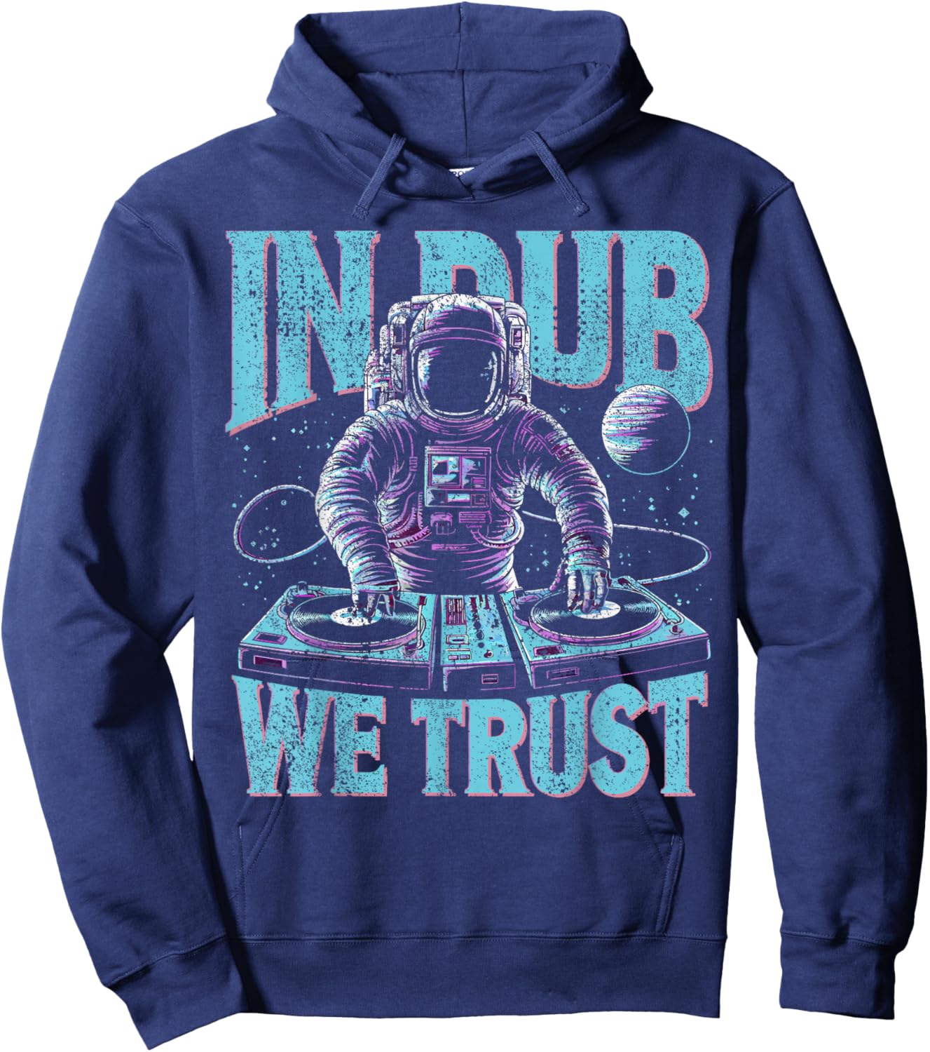 Dubstep In Dub We Trust Astronaut I Dubstep Hoodie - Hoodie | Navy