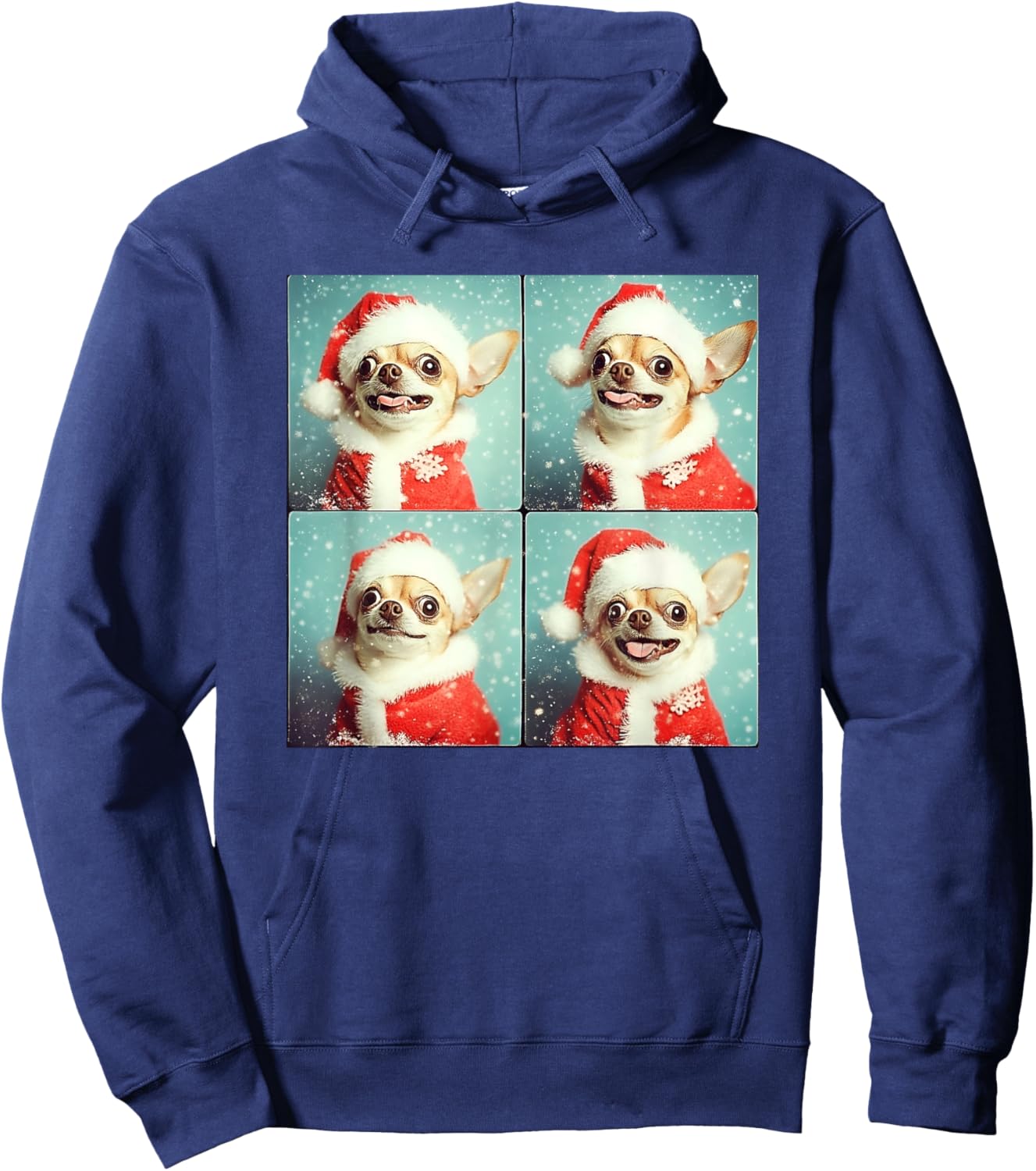 Funny Chihuahua Christmas Hoodie - Hoodie | Navy