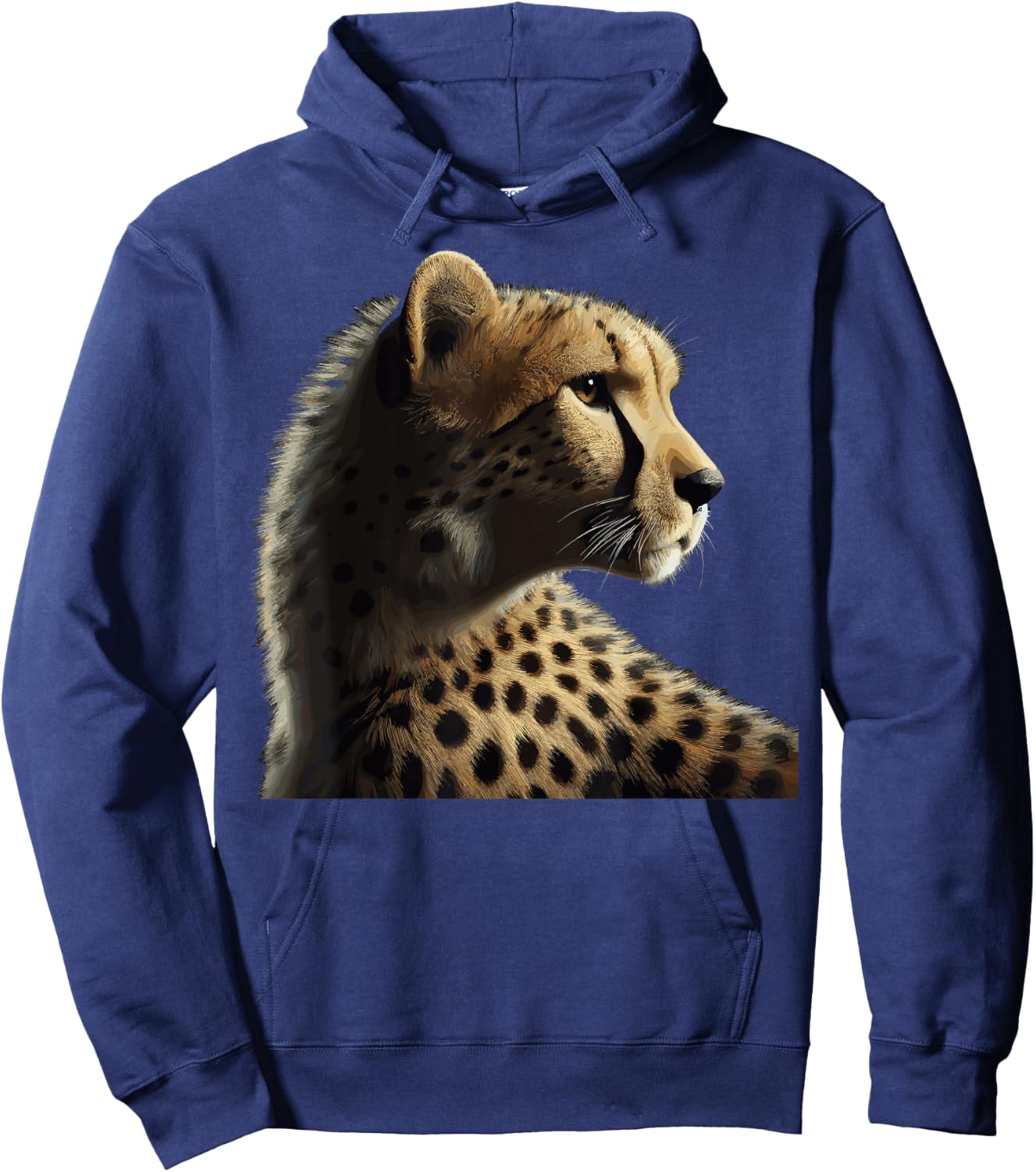 Leopard Cheetah Tiger Leopard Face Lion Cat Men Women Kids Hoodie - Hoodie | Navy