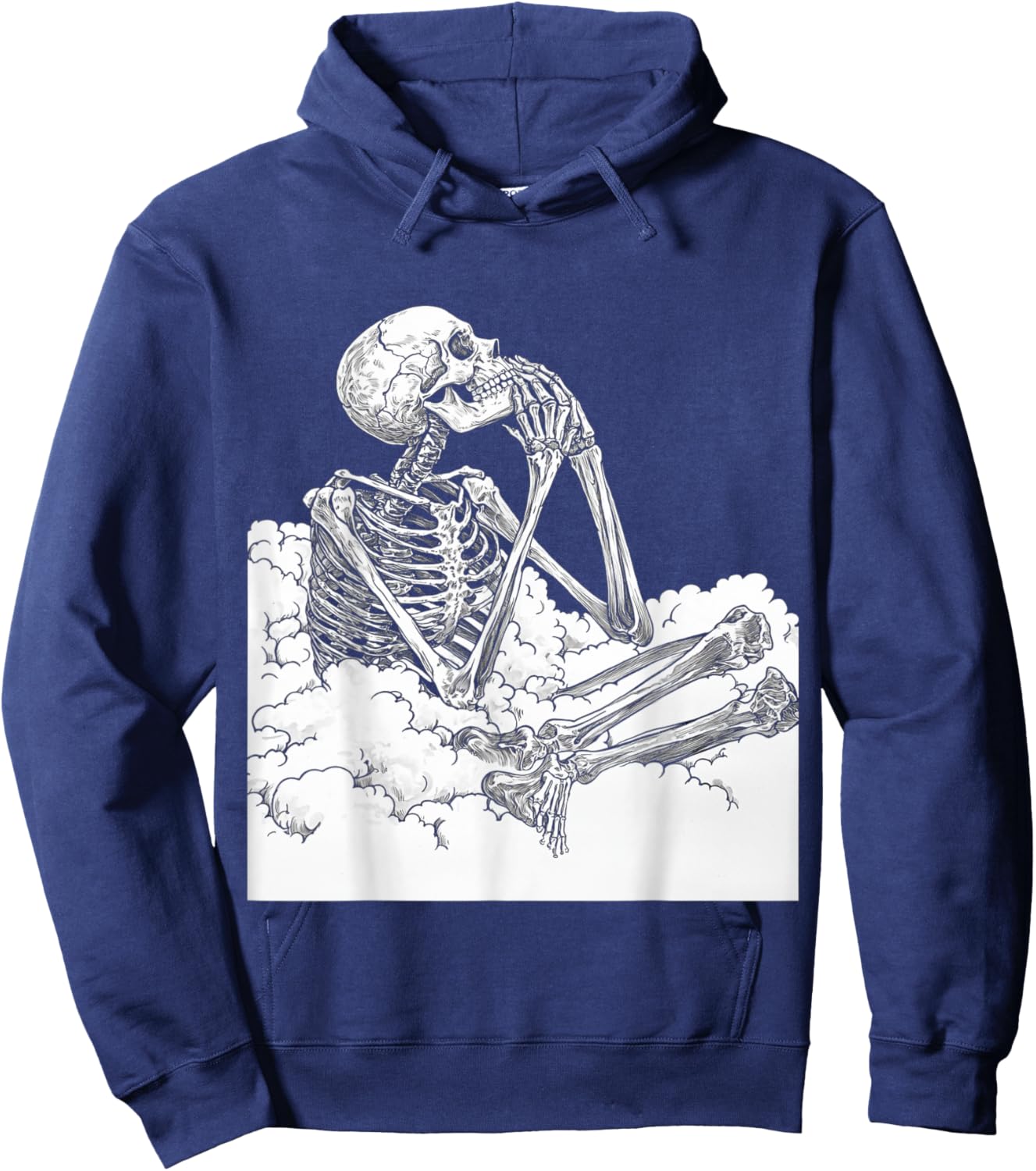 Skeleton Hands Praying Hoodie - Hoodie | Navy