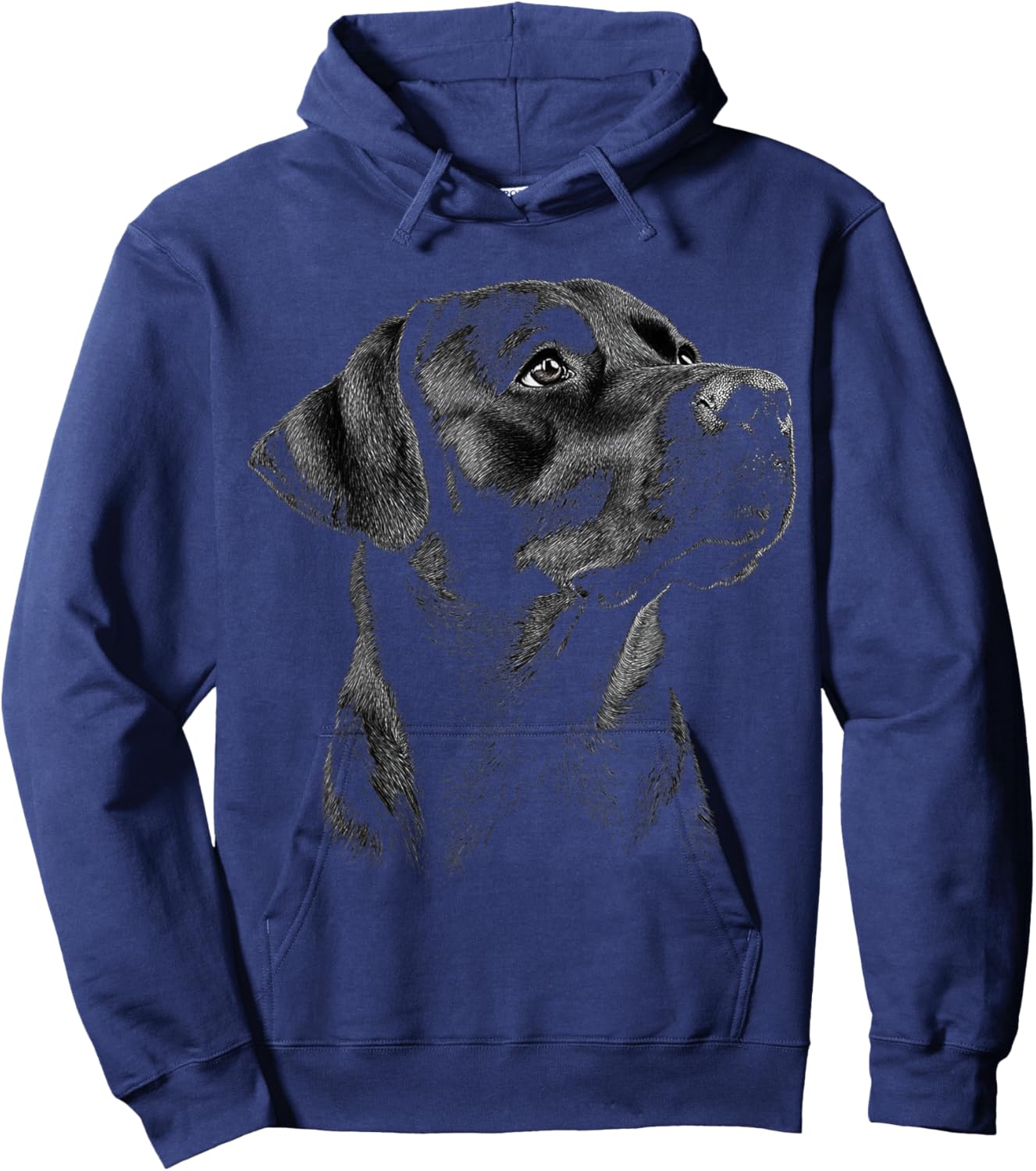 Labrador Retriever Dog Motif Pet Artwork Labrador Retriever Men Women Kids Hoodie - Hoodie | Navy