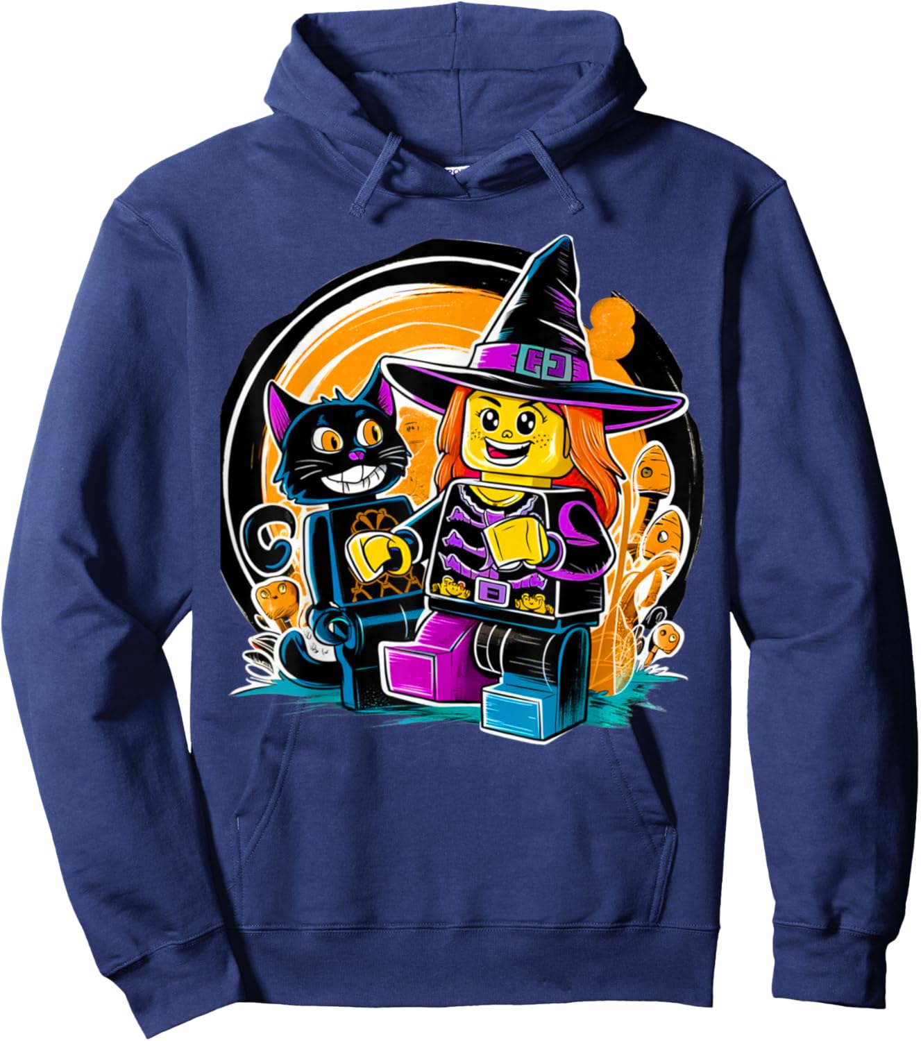 Halloween Master Builder Kids Boy Building Blocks Brick Toys Hoodie - Hoodie | Navy