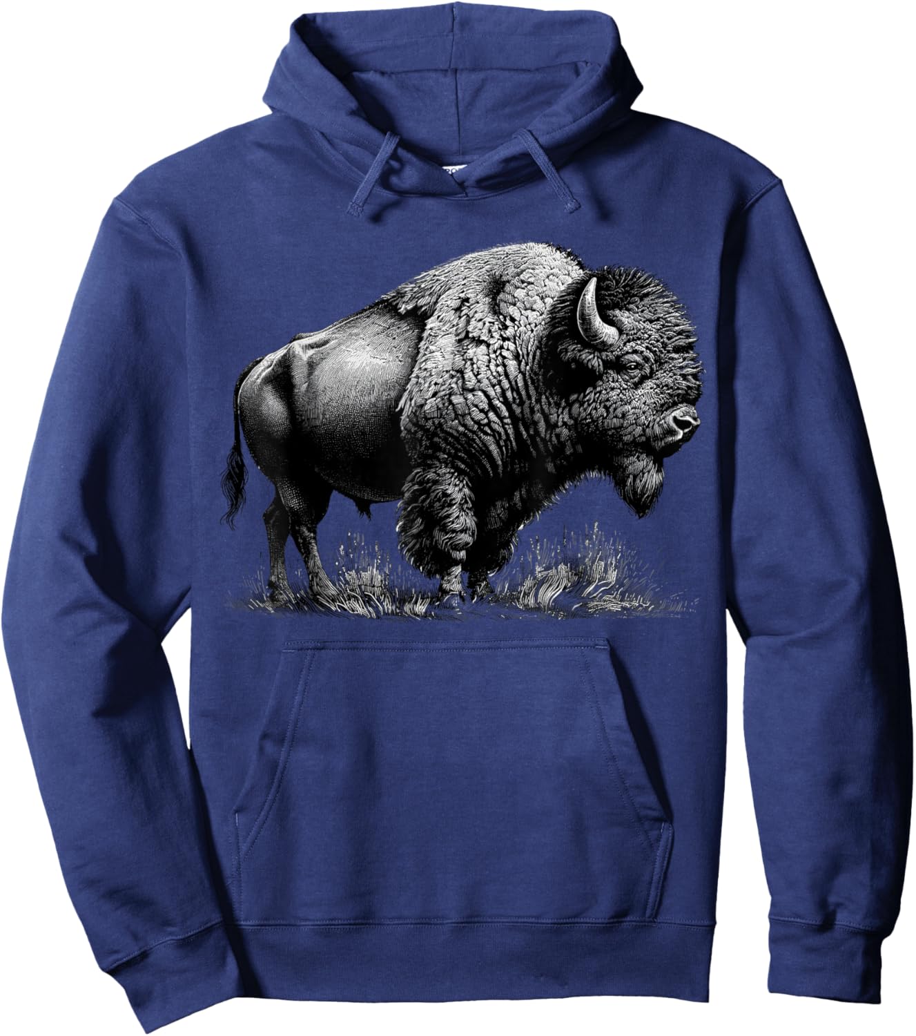 Buffalo American Bison Hoodie - Hoodie | Navy