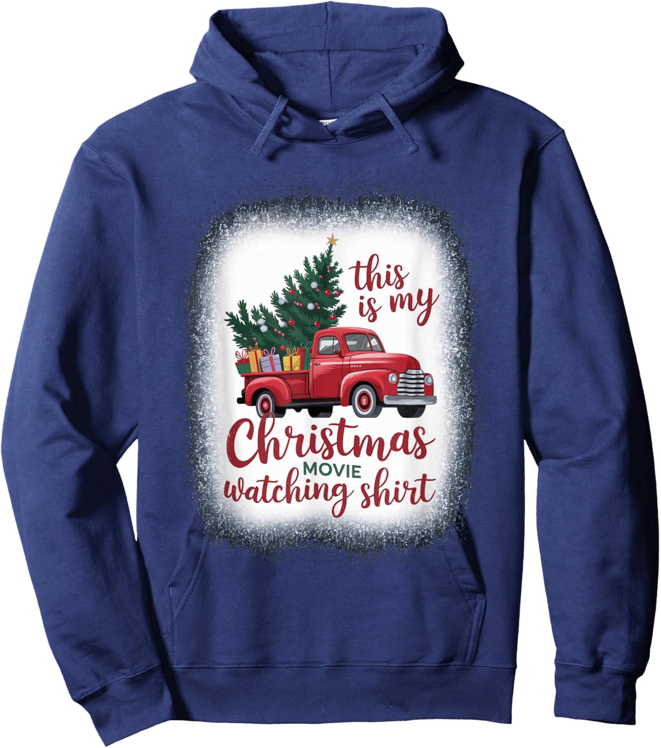 This Is My Christmas Movie Watching Hoodie - Hoodie | Navy