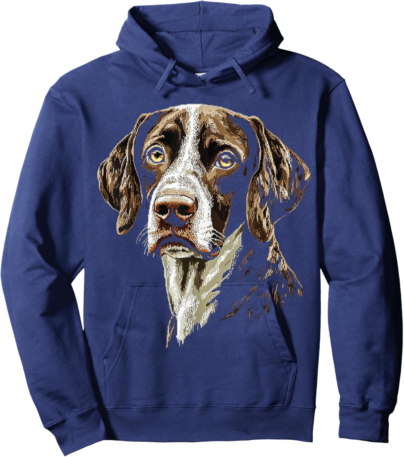 German Short Haired Pointer Dog Graphic Pet Art Hoodie - Hoodie | Navy