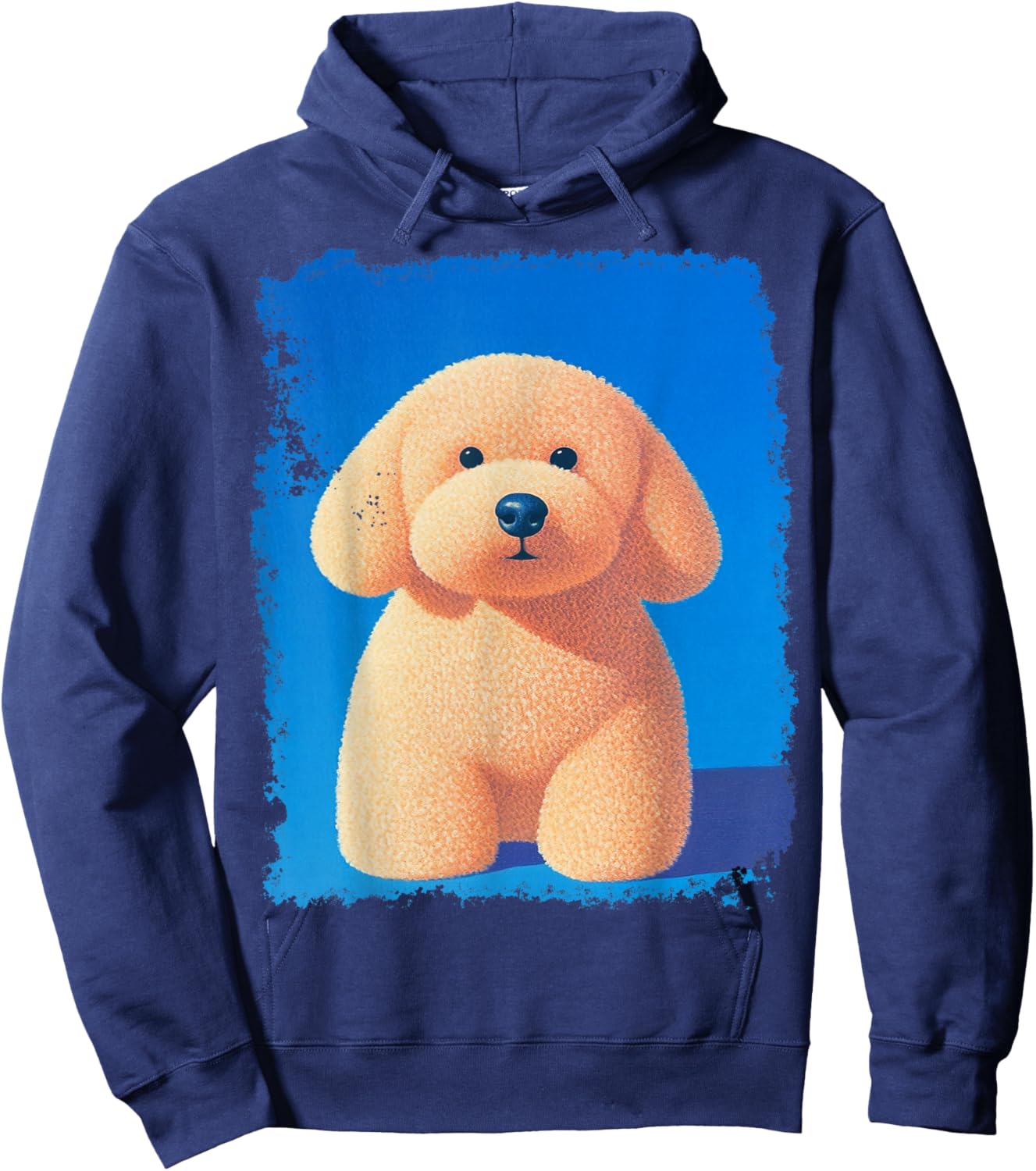 Pop Art Cute Toy Poodle Dog Hoodie - Hoodie | Navy