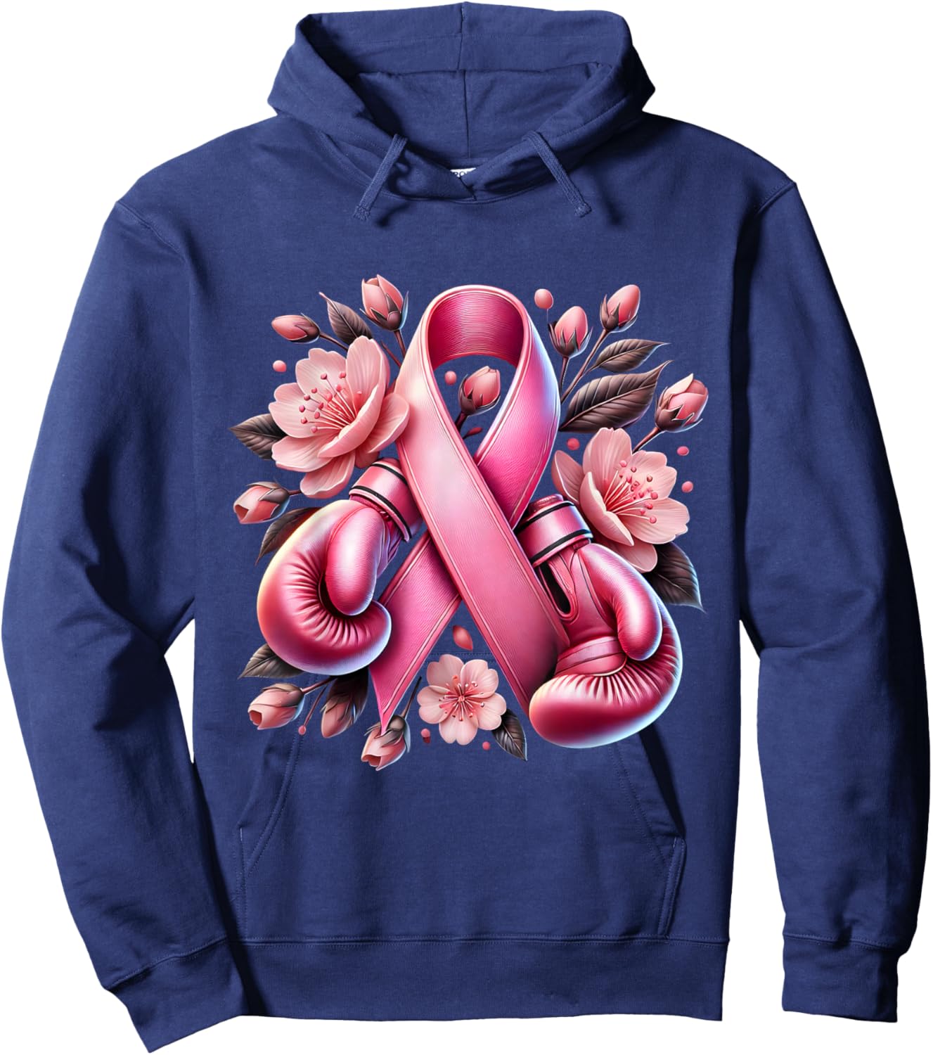 Breast Cancer Warrior Breast Cancer Awareness Support Squad Hoodie - Hoodie | Navy