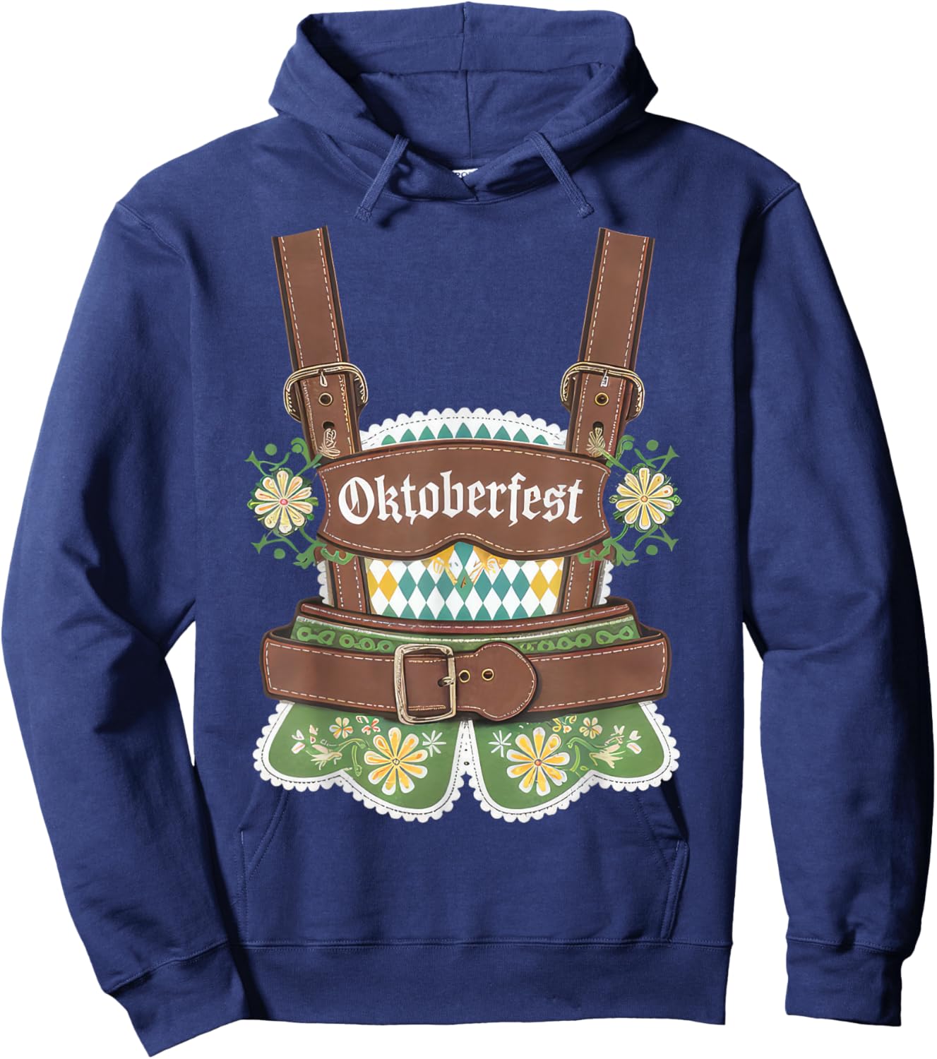 Oktoberfest Festival Lederhosen German Bavarian Outfit Women Hoodie - Hoodie | Navy