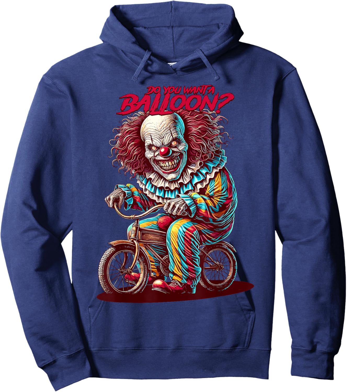 Creepy Horror - Scary clown Hoodie - Hoodie | Navy