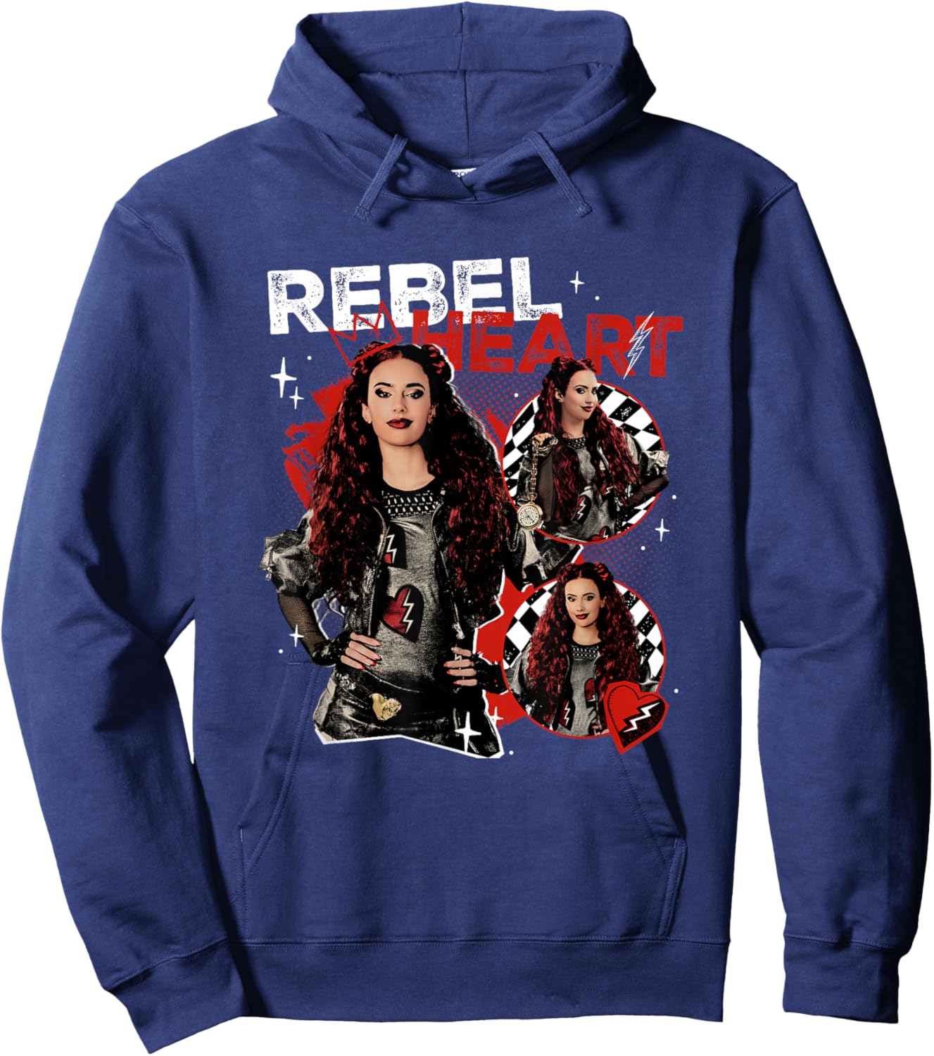 Disney Descendants: The Rise of Red Rebel at Heart Big Logo Hoodie - Hoodie | Navy