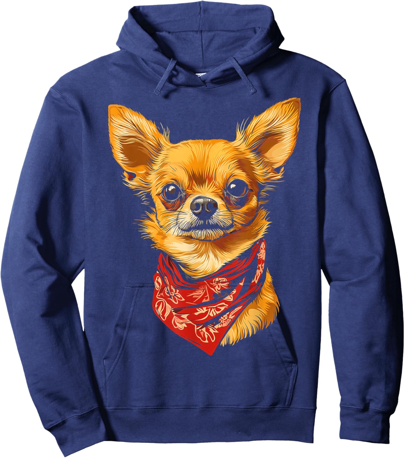 Chihuahua Dog Motif Pet Illustration Chihuahua Hoodie - Hoodie | Navy