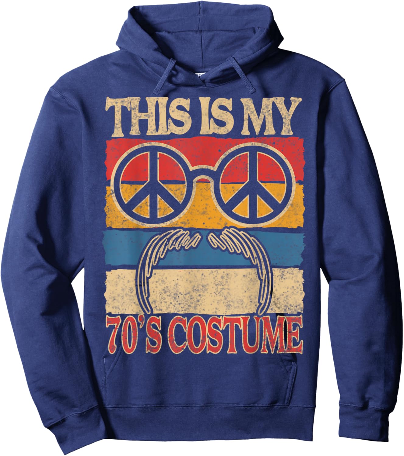 This Is My 70s Costume 70 Styles 70's Disco 1970s Hoodie - Hoodie | Navy