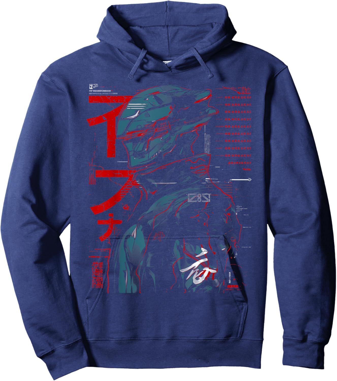 Futuristic Techwear Japanese Cyberpunk Harajuku Anime Manga Hoodie - Hoodie | Navy