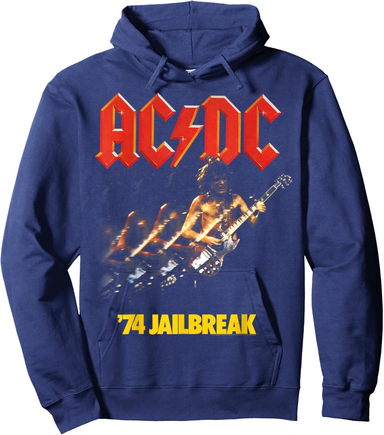 AC/DC - '74 Jailbreak Hoodie - Hoodie | Navy